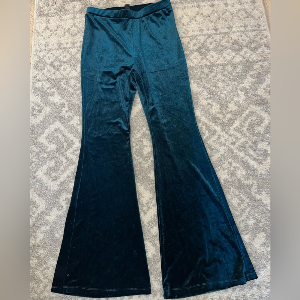 Velvet Boot Cut Pants